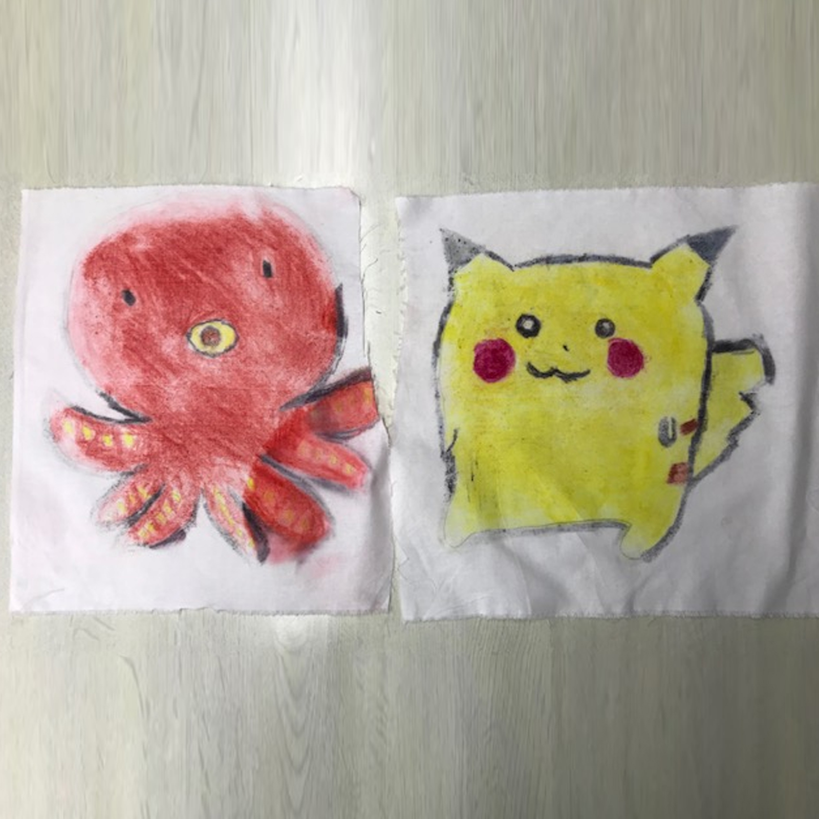 染料でクレヨンを作ってみました